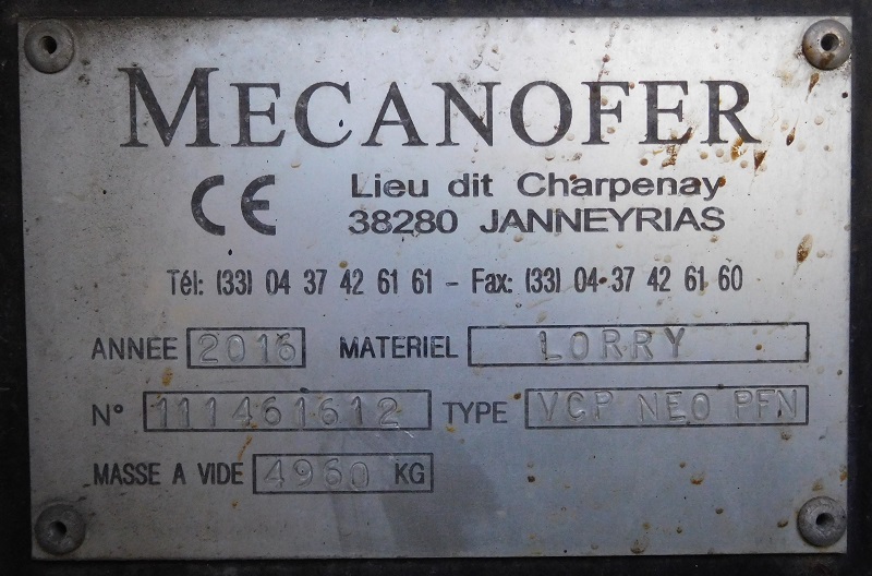 MECANOFER VCP NEO PFN - 111461612 - LOCARAIL (Pugieu 06-2021) Photo 5.JPG