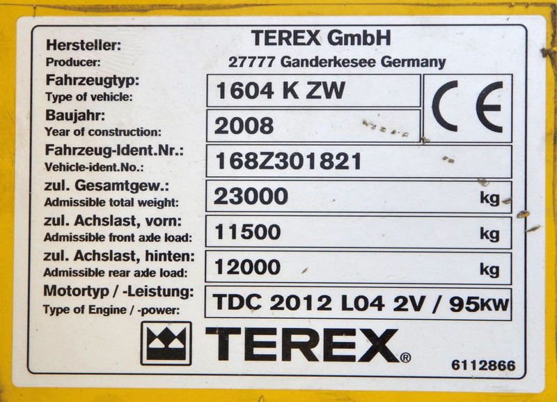 TEREX 1604 KZW (2017-06-07 gare de Menin) De Witte-Wandercaveye (11).jpg