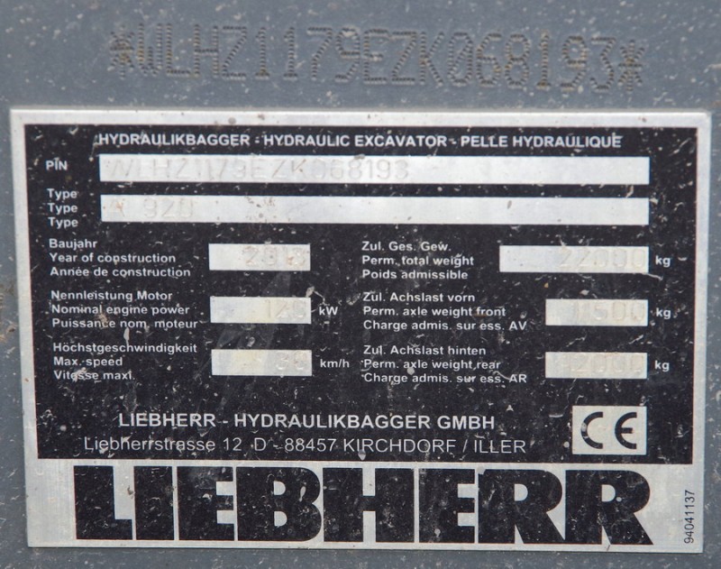 Liebherr A 920 (2018-04-24 Laon) (M loc 15152 (3).jpg (223.06 Kio) Vu 3282 fois Liebherr A 920 (2018-04-24 Laon) (M loc 15152 (3).jpg