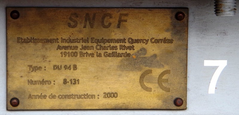 99 87 9 185 421-8 (2018-10-30 Saint Quentin) DU94 8-131 SNCF-AM (4).jpg (124.75 Kio) Vu 8531 fois 99 87 9 185 421-8 (2018-10-30 Saint Quentin) DU94 8-131 SNCF-AM (4).jpg
